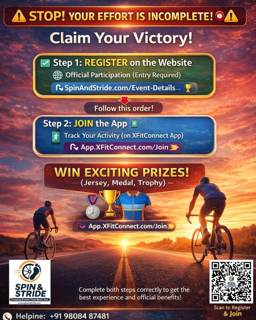 संकल्प से सिद्धि: 1 मार्च से ‘Spin & Stride’ इवेंट की धूम, पंजीकरण प्रक्रिया शुरू