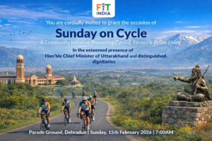 देहरादून में इस रविवार ‘Sunday on Cycle’ ‘फिट इंडिया’ अभियान को मिलेगी नई रफ़्तार 🚩
